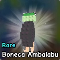Boneca Ambalabu brainrot from Plants vs Zombies Roblox experience.