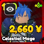 Celestial Mage unit from Anime Rangers X Roblox experience.