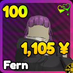 Fern unit from Anime Rangers X Roblox experience.