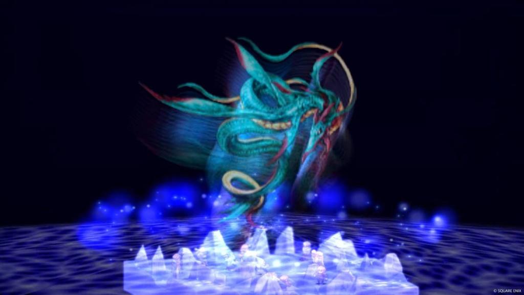 A character summons a dragon