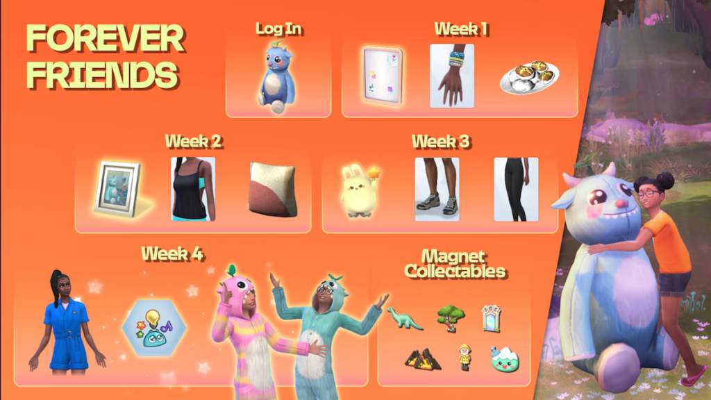 All forever friends event rewards in the sims 4