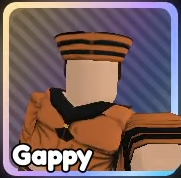 Gappy unit from Anime Rangers X Roblox experience.