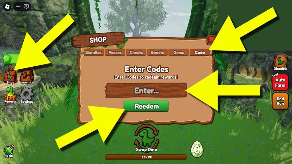 How to redeem Be Dino codes