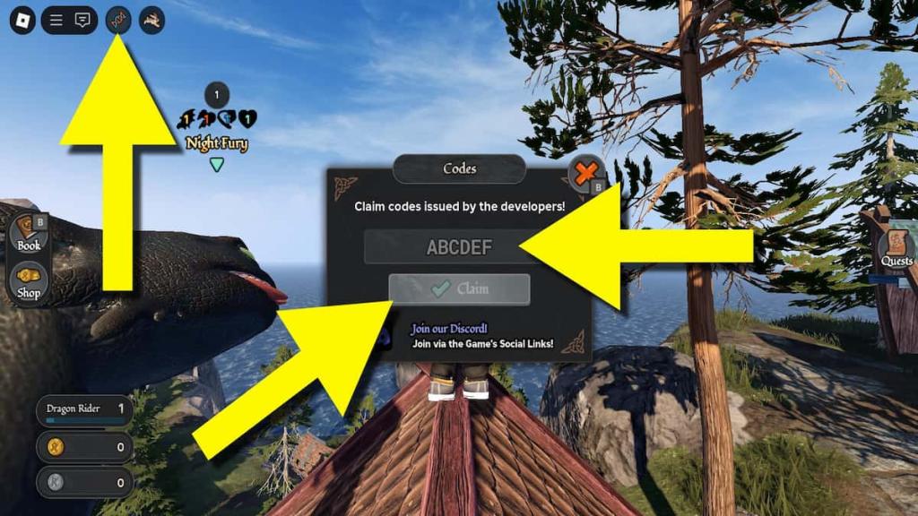 How to redeem How To Train Your Dragon Roblox codes