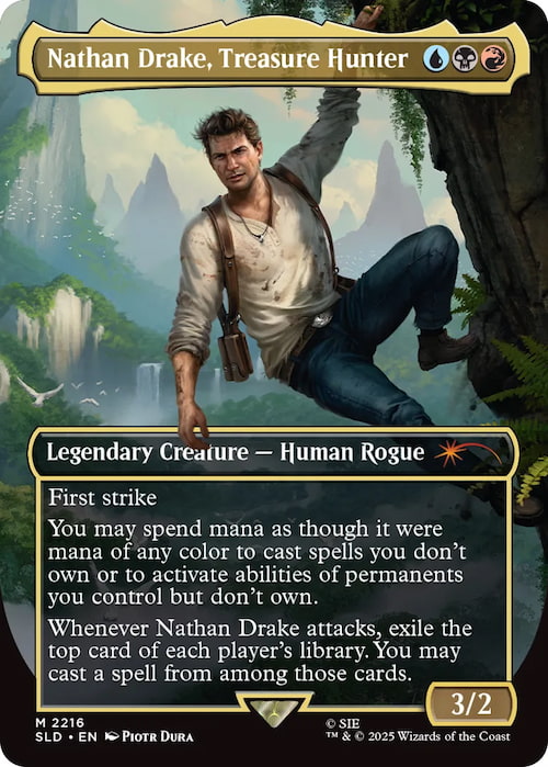 Nathan Drake MTG card