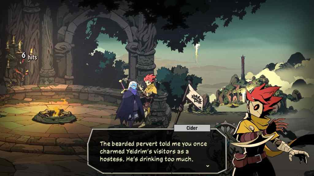 Galandra and Cider dialogue in Absolum