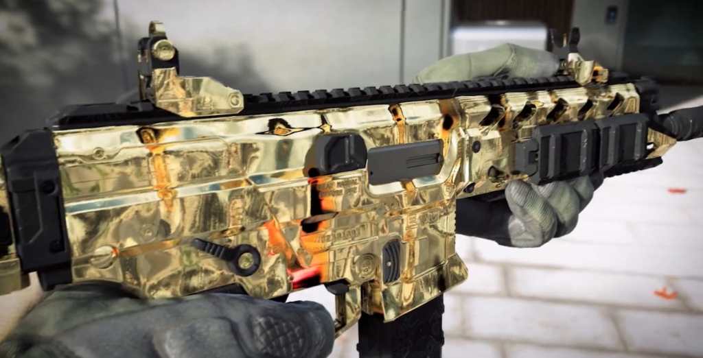 BO7 campaign camo Molten Gold