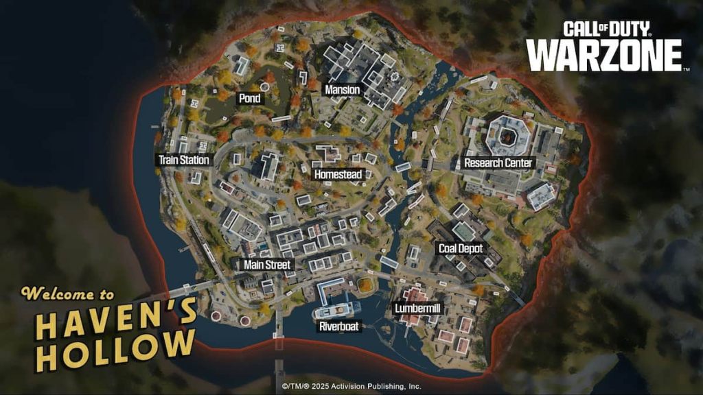 Haven's Hollow Resurgence map in Warzone