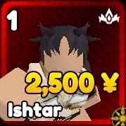 Ishtar unit from Anime Rangers X Roblox experience.
