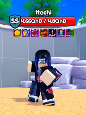 Itechi Secret Boss from the Anime Eternal Roblox experience.