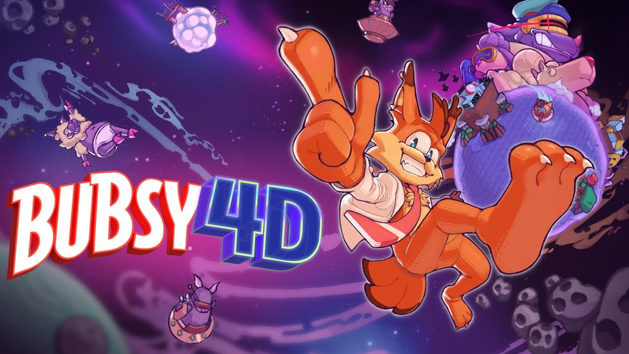 bubsy 4 key art