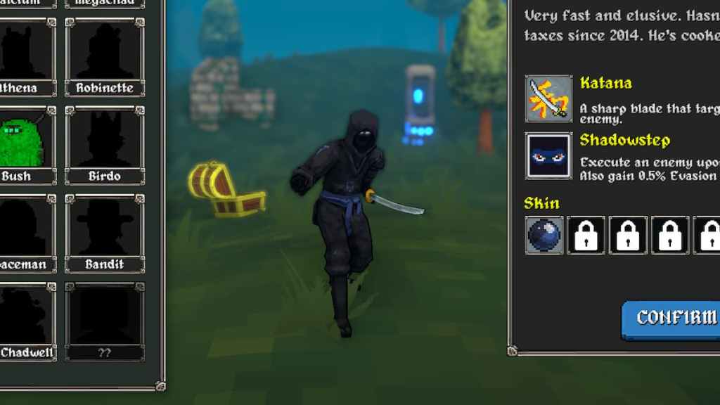 The Ninja character in Megabonk. 