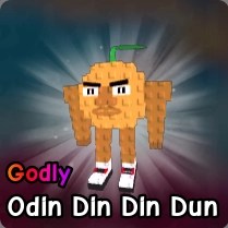 Odin Din Din Dun brainrot from Plants vs Zombies Roblox experience.