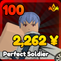 Perfect Soldier unit from the Anime Rangers X Roblox experience.