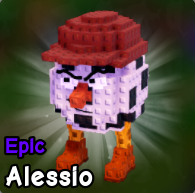 Alessio brainrot from Plants vs Brainrots Roblox experience.