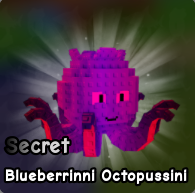Blueberrinni Octopussini brainrot from Plants vs Brainrots Roblox experience.
