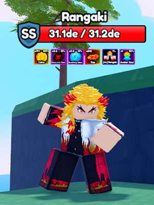Rangaki Secret Boss from the Anime Eternal Roblox experience.
