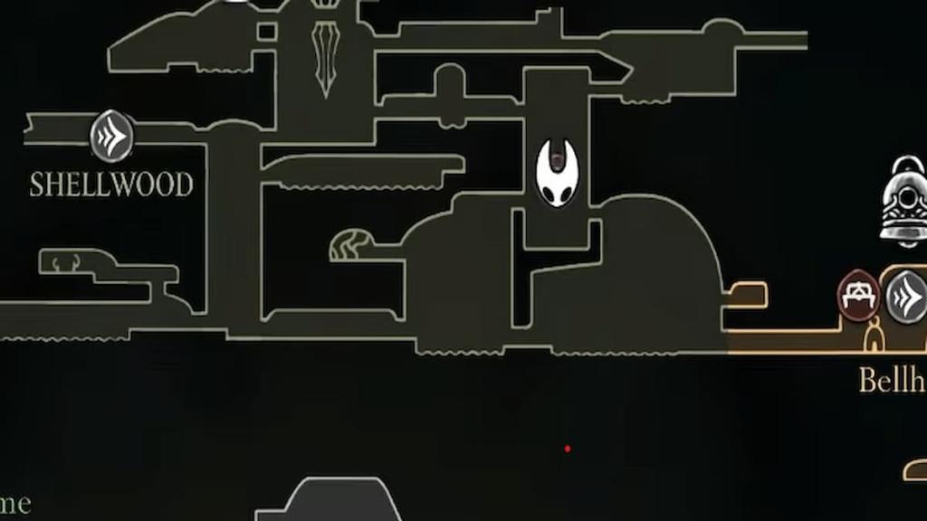 bench location in Shellwood in Hollow Knight Silksong