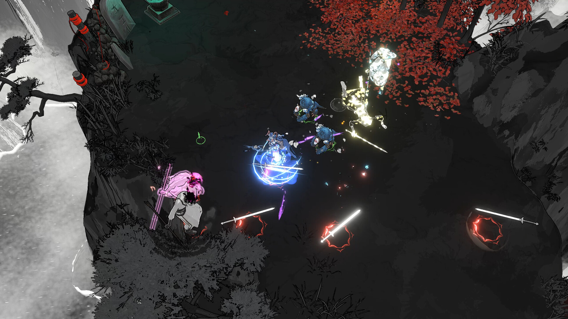 Players battling it out in Shape of Dreams