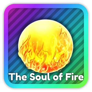 The Soul of Fire from Anime Rangers X Roblox experience.