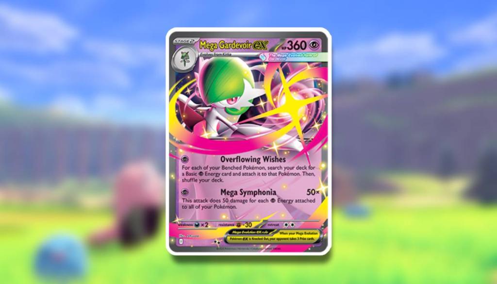 The card Mega Gardevoir ex is visible