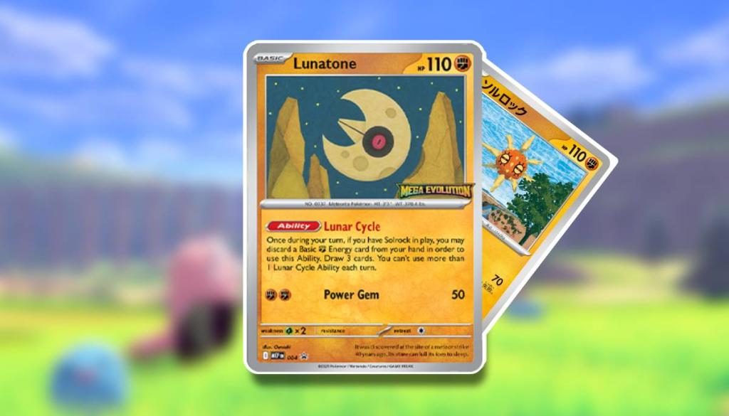 An image shows cards for Lunatone and Solrock