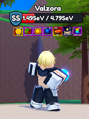 Valzora Secret Boss from the Anime Eternal Roblox experience.