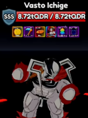 Vasto Ichige secret boss from the Anime Eternal Roblox experience.