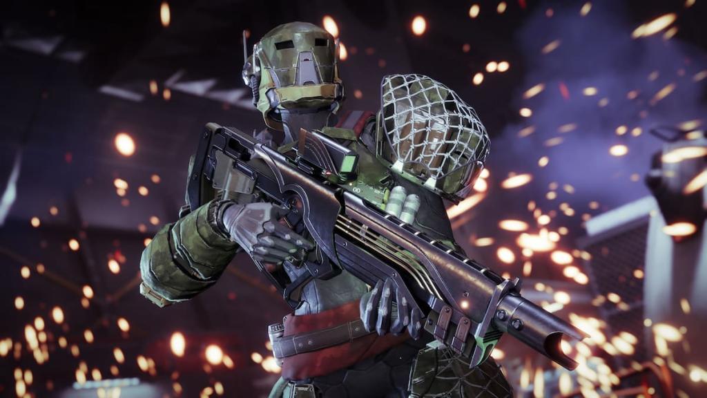 An image of a guardian with the New Malpais pulse rifle in hand.