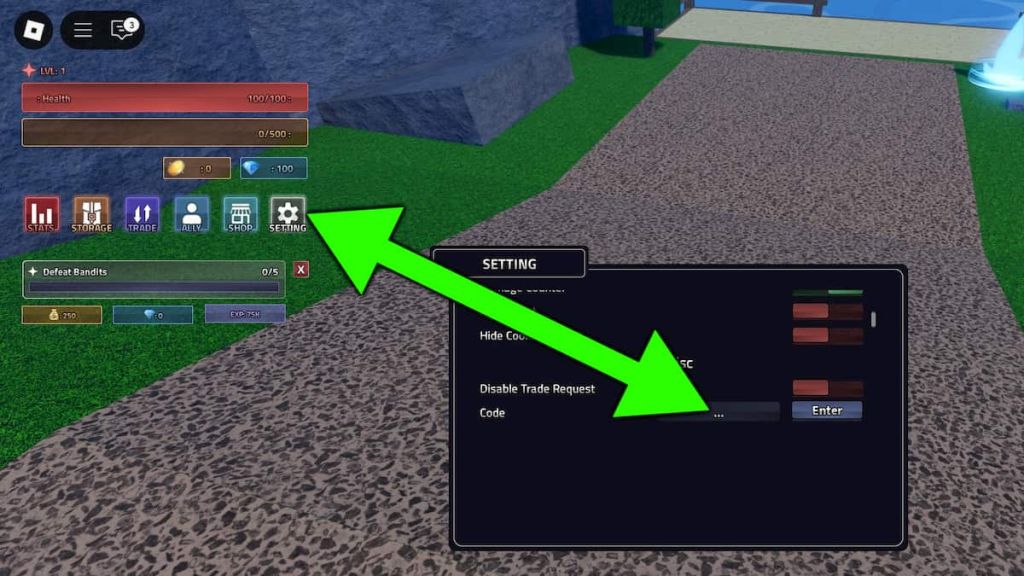 How to redeem Rogue Piece codes.