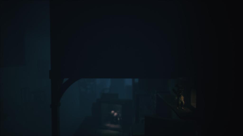 Entering the crawlspace above the dartboard room