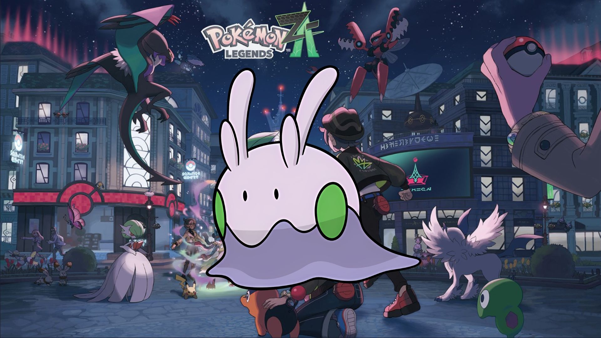 Goomy on the promotion image of Legends ZA