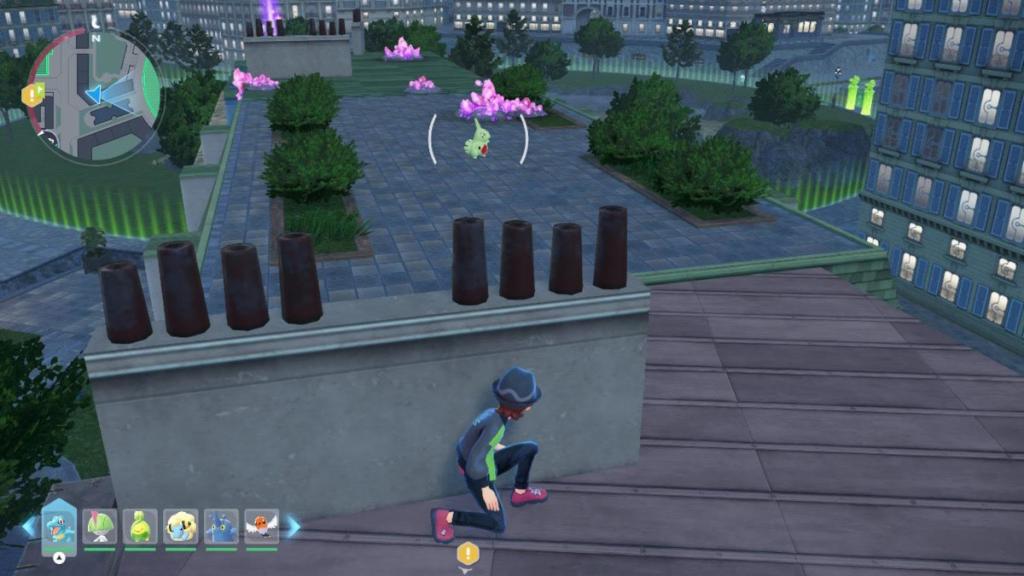 A wild Larvitar in Pokemon Legends: ZA