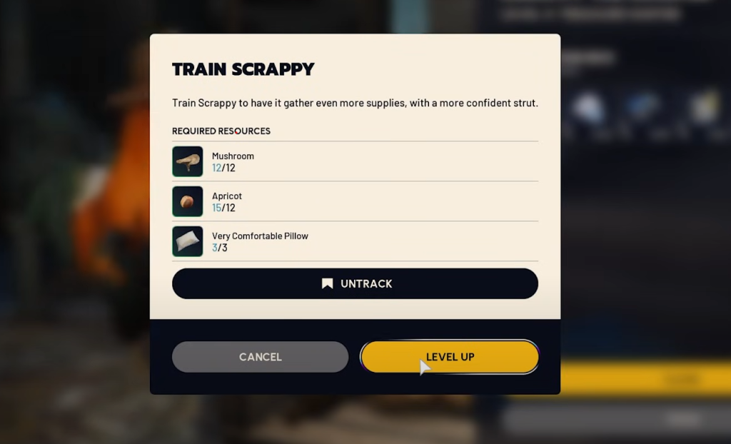Level 5 upgrade of Scrappy in ARC Raiders