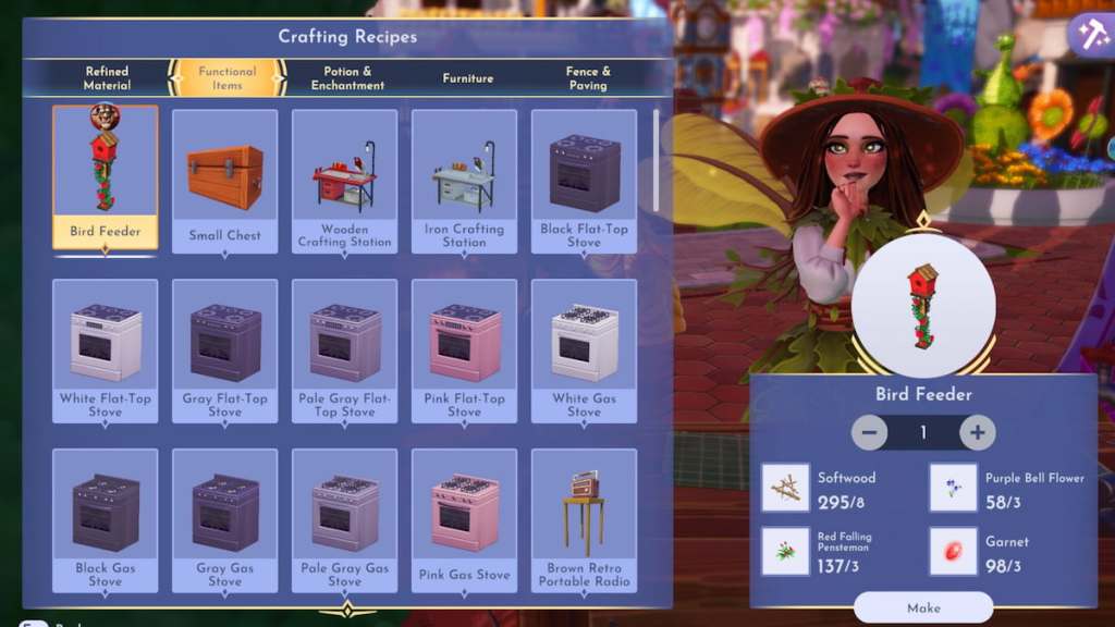 crafting bird feeder in DDV