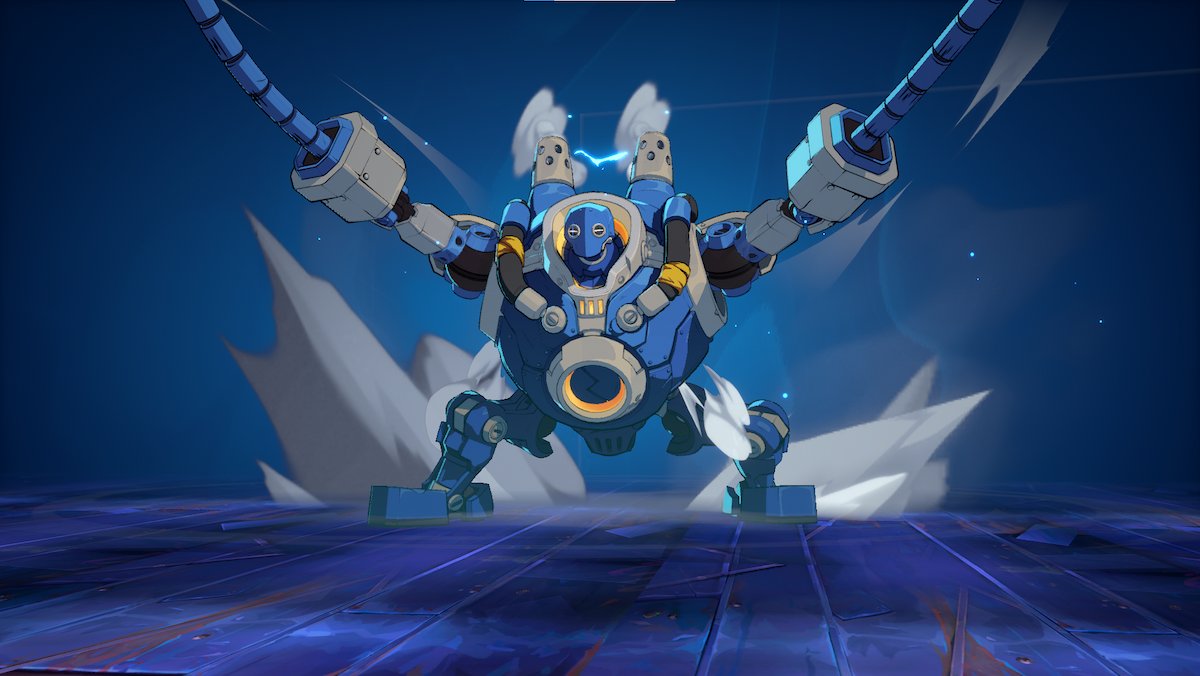 Blitzcrank using a special attack in 2XKO