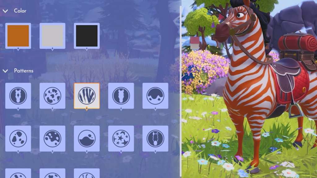 Customizing a horse in DDV