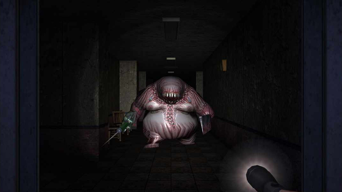 shining light on a monster in Dementium