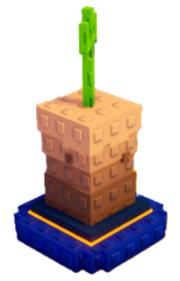 Desert Biome totem from Plants vs Brainrots Roblox experience.