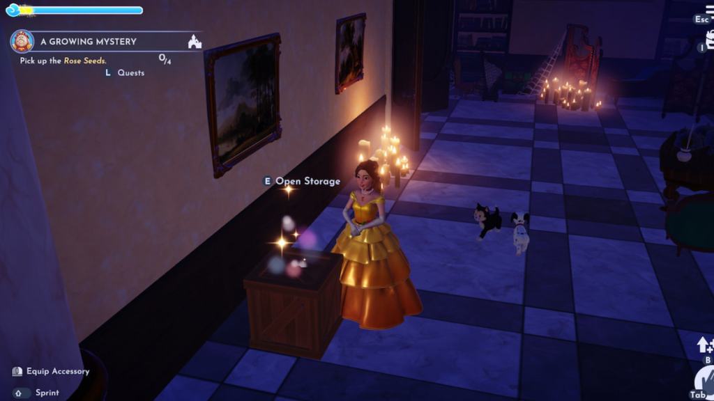 sparkling crate with rose seeds in ddv