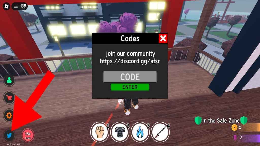 How to redeem codes in Anime Fighting Simulator: Reborn. 