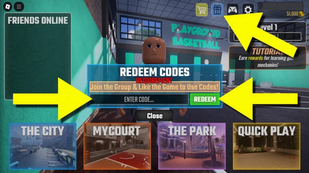 How to redeem Playground Basketball codes