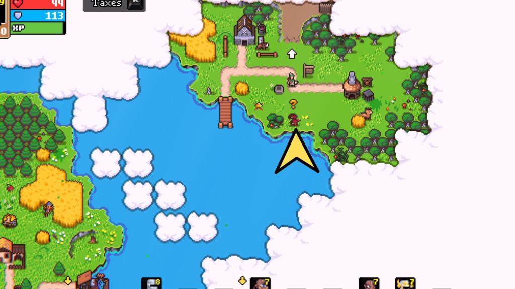 The Jester with a question mark on its head in Super Fantasy Kingdom