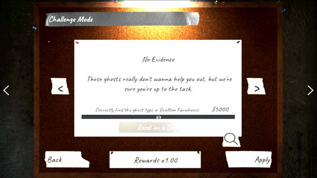 The no evidence challenge in phasmophobia