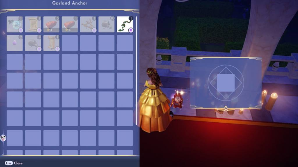 Placing rose gardland in DDV