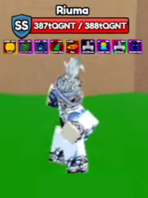 Riuma SS boss from World 25 (Triller Park) in Anime Eternal Roblox experience.