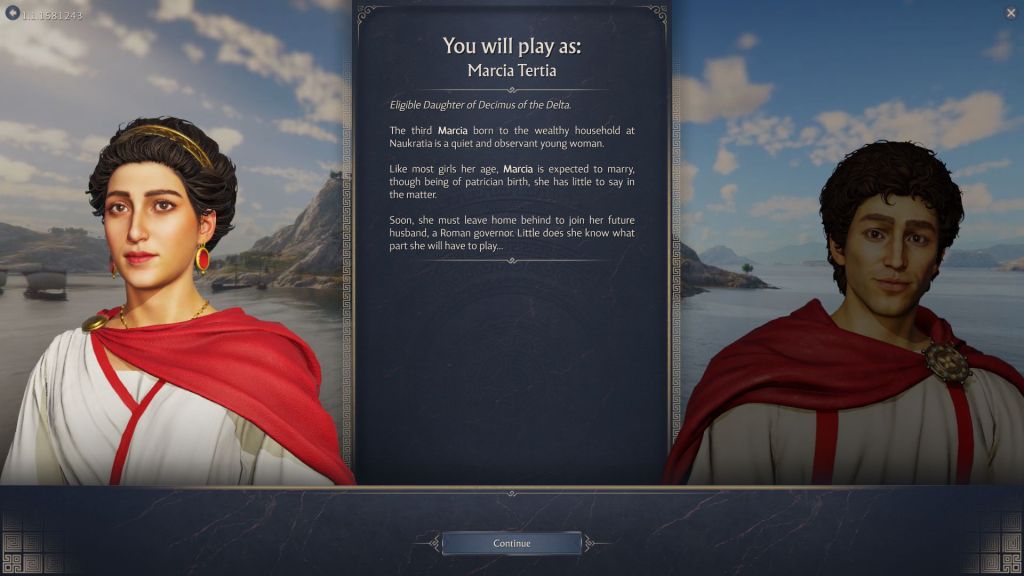 Stroy mode selection in Anno 117. 