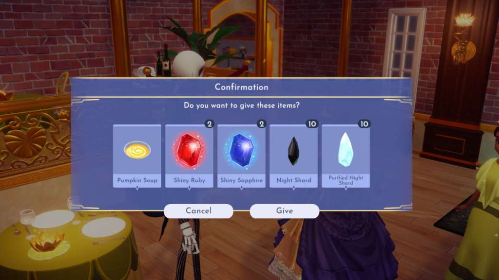 Giving jack spell materials in DDV