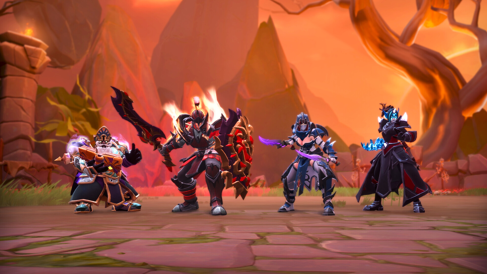 Players playing Fellowship in co-op