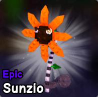 Sunzio plant from Plants vs Brainrots Roblox experience.